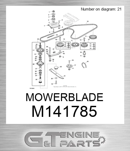 M141785 MOWERBLADE
