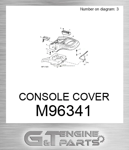 M96341 CONSOLE COVER