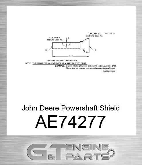 AE74277 Powershaft Shield