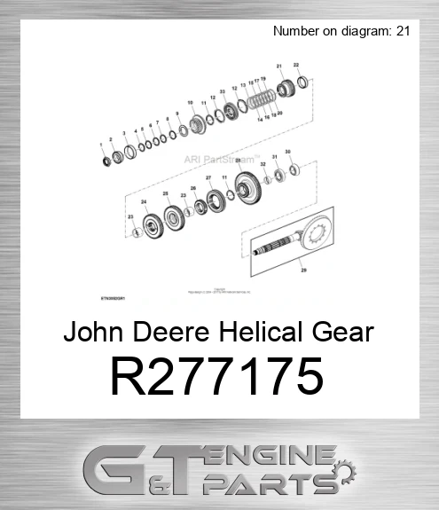 R277175 Helical Gear