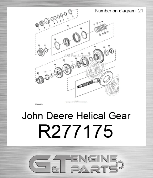 R277175 Helical Gear