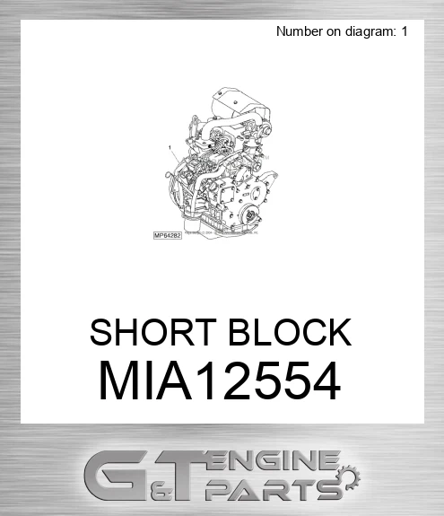 MIA12554 SHORT BLOCK