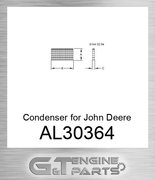 AL30364 Condenser for Tractor,