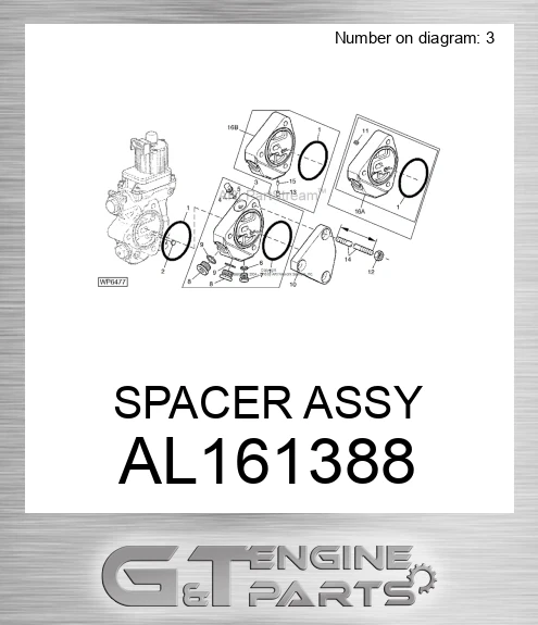 信頼も厚い JOHN fit to made ASSY SPACER AL161388 DEERE WARRANTY | その他