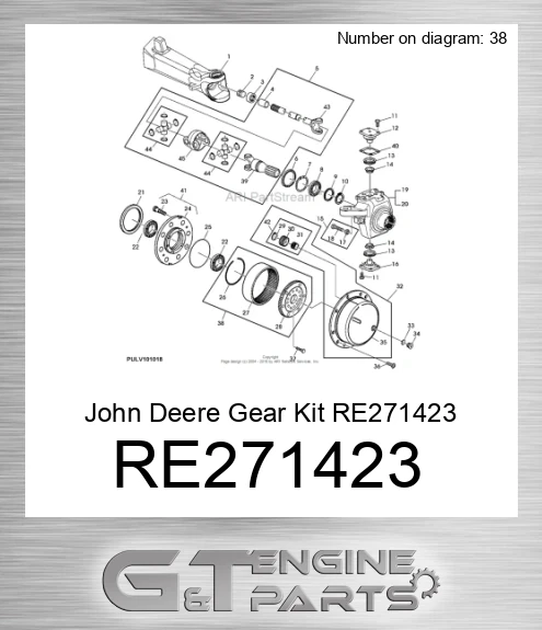 RE271423 Gear Kit