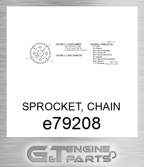 E79208 SPROCKET, CHAIN