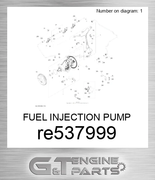 RE537999 FUEL INJECTION PUMP