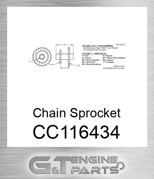 CC116434 Chain Sprocket