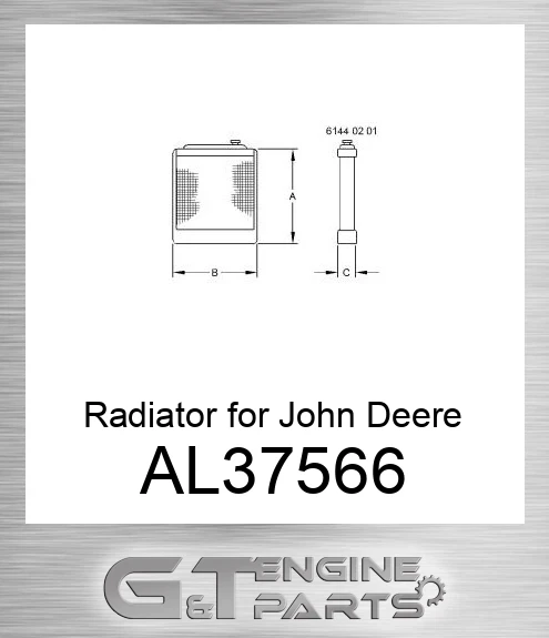 AL37566 Radiator for Tractor,