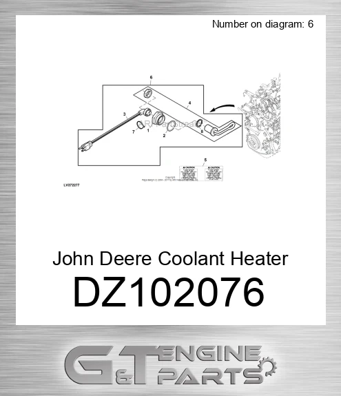DZ102076 Coolant Heater