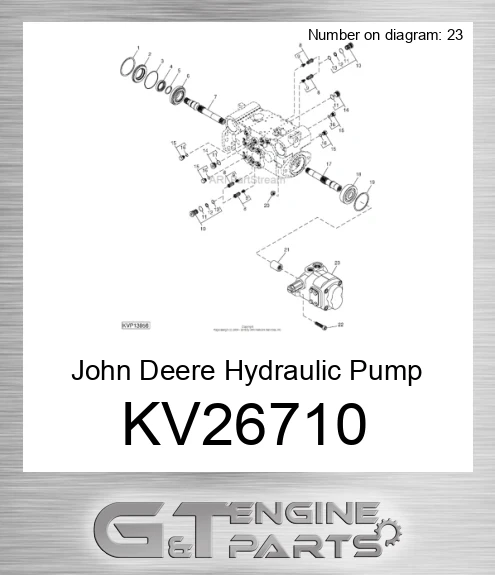 KV26710 Hydraulic Pump