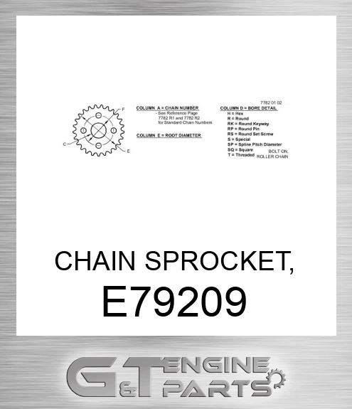 E79209 CHAIN SPROCKET,