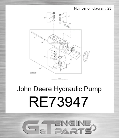 RE73947 Hydraulic Pump