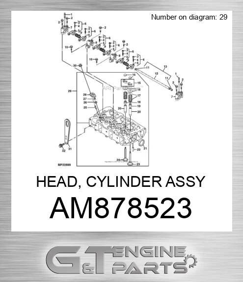 AM878523 HEAD, CYLINDER ASSY