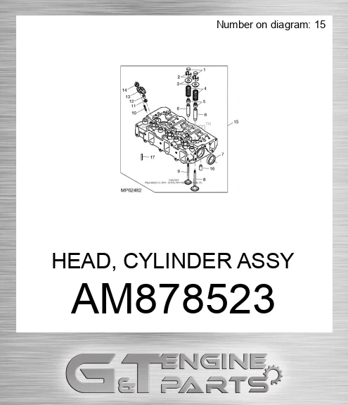 AM878523 HEAD, CYLINDER ASSY