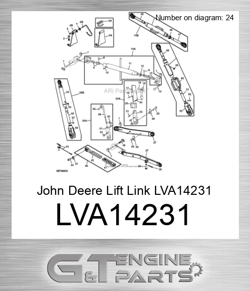 LVA14231 John Deere Lift Link LVA14231