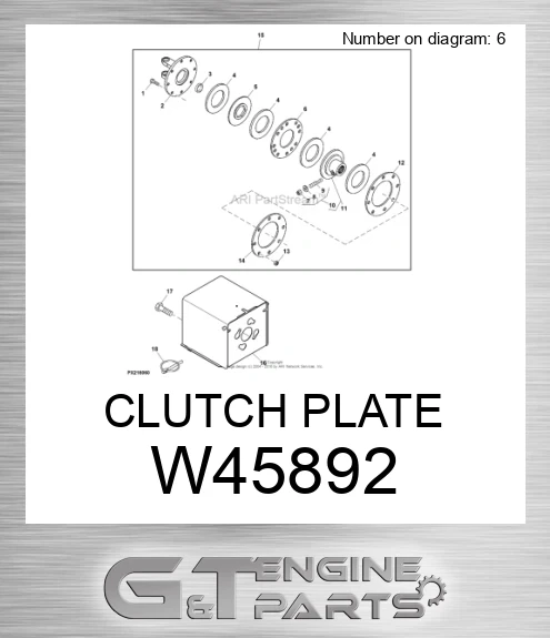 W45892 CLUTCH PLATE