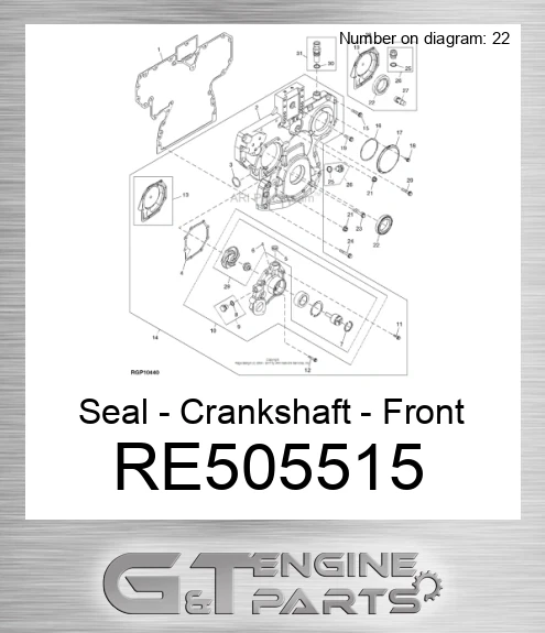 RE505515 Seal - Crankshaft - Front