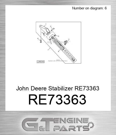 RE73363 John Deere Stabilizer RE73363