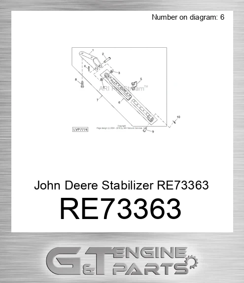 RE73363 John Deere Stabilizer RE73363