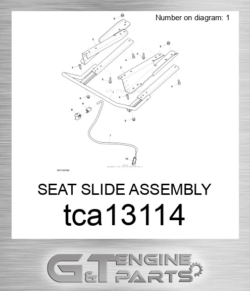 TCA13114 SEAT SLIDE ASSEMBLY