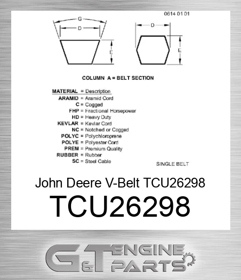 TCU26298 V-Belt