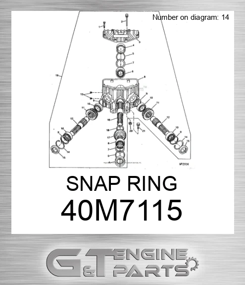 40M7115 SNAP RING made to fit JOHN DEERE | WARRANTY | Price