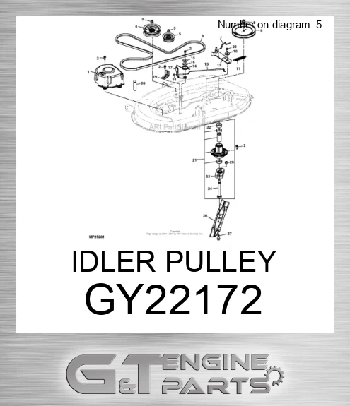 GY22172 IDLER PULLEY