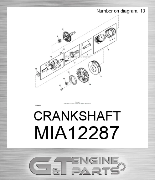MIA12287 CRANKSHAFT