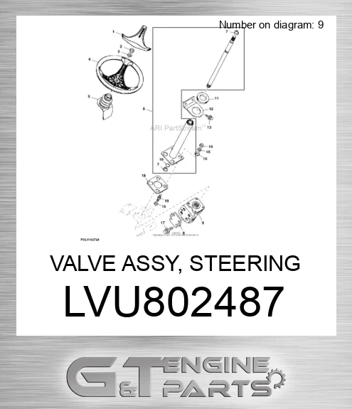 LVU802487 VALVE ASSY, STEERING