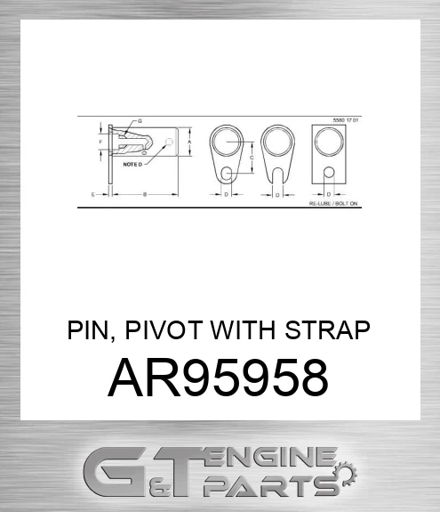 AR95958 PIN, PIVOT WITH STRAP
