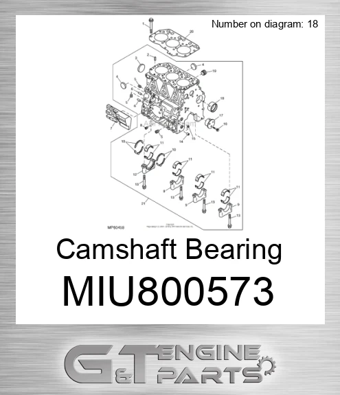 MIU800573 Camshaft Bearing