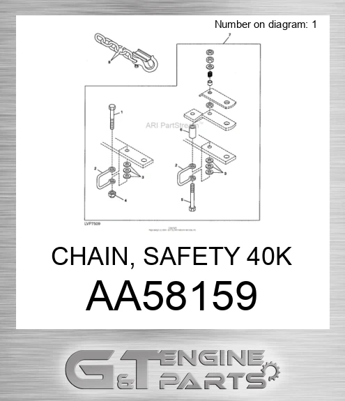 AA58159 CHAIN, SAFETY 40K