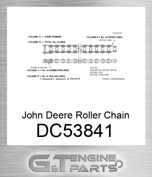 DC53841 John Deere Roller Chain DC53841