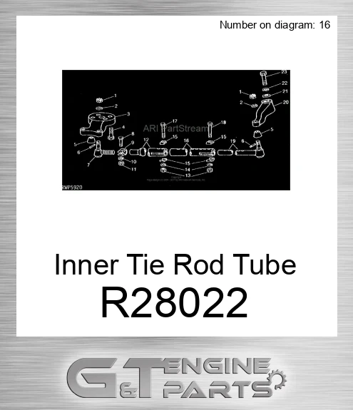 R28022 Inner Tie Rod Tube