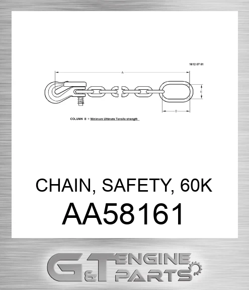 AA58161 CHAIN, SAFETY, 60K