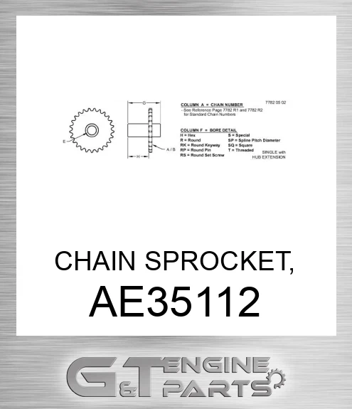 AE35112 CHAIN SPROCKET,