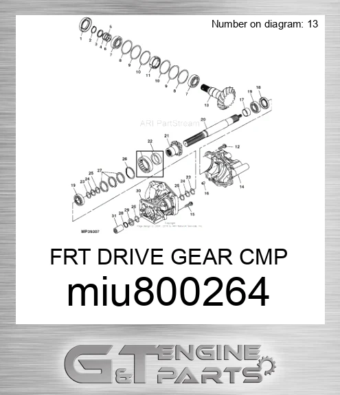 MIU800264 FRT DRIVE GEAR CMP