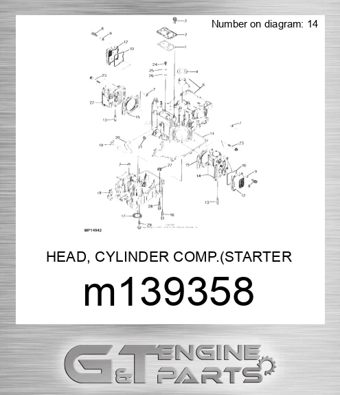 M139358 HEAD, CYLINDER COMP.STARTER SIDE