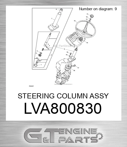LVA800830 STEERING COLUMN ASSY
