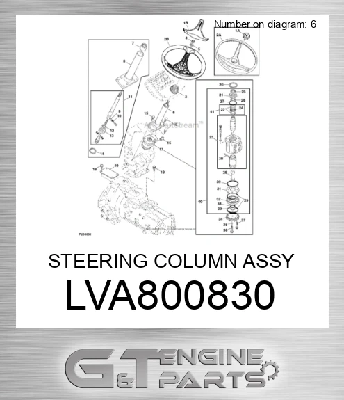 LVA800830 STEERING COLUMN ASSY