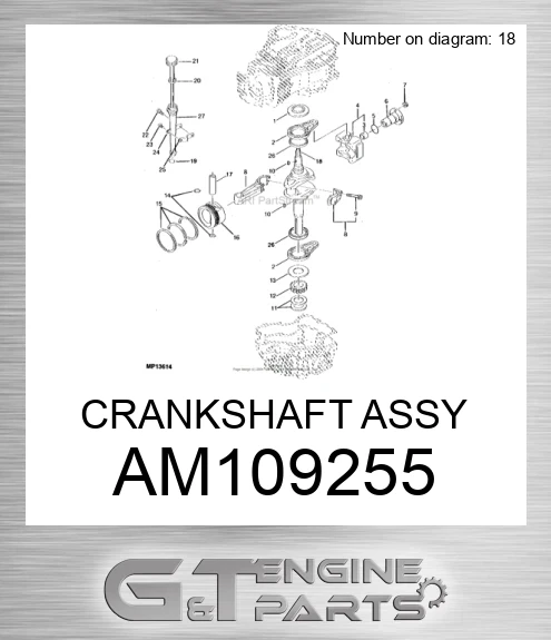 AM109255 CRANKSHAFT ASSY