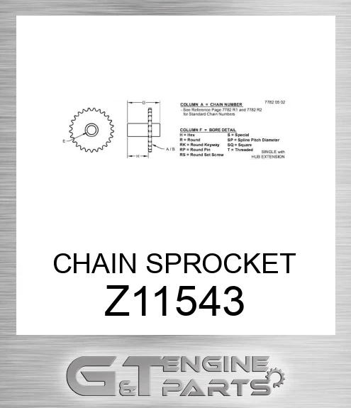 Z11543 CHAIN SPROCKET