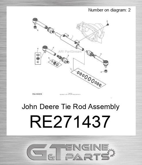 RE271437 Tie Rod Assembly