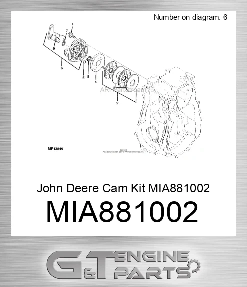MIA881002 John Deere Cam Kit MIA881002