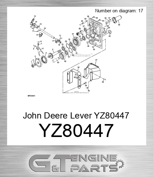 YZ80447 Lever