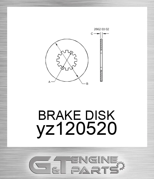 YZ120520 BRAKE DISK