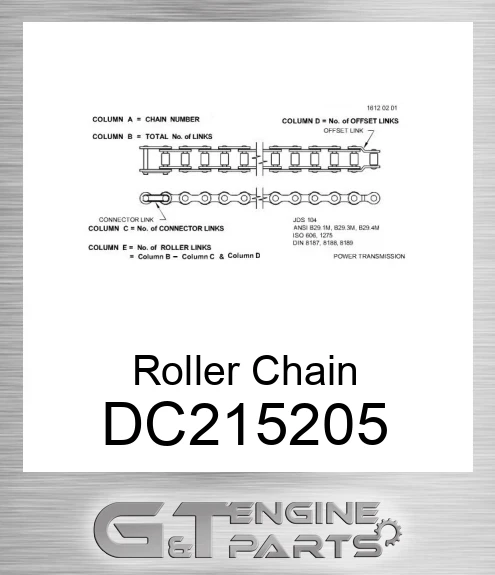 DC215205 Roller Chain