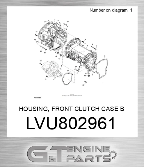LVU802961 HOUSING, FRONT CLUTCH CASE B