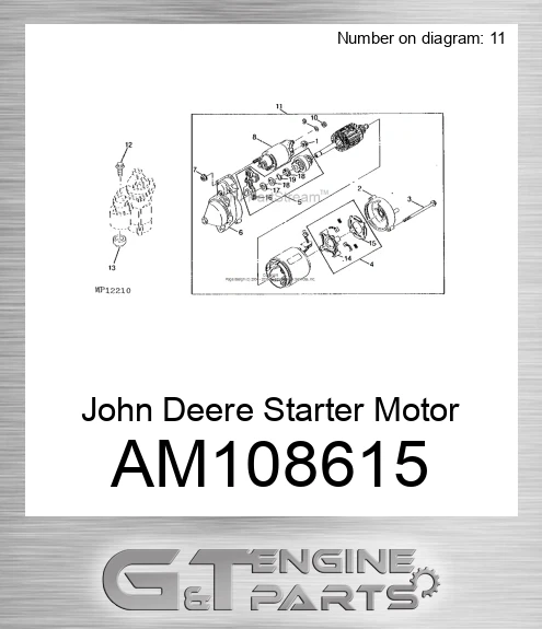 AM108615 Starter Motor